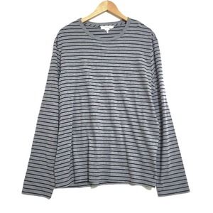 FRAME CLASSIC - Gray Stripe Thick Cotton Long Sleeve Tee‎ shirt XL, LMTS0136